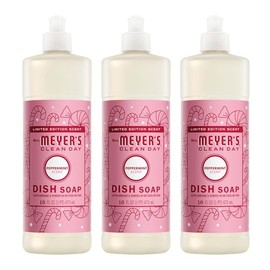 Mrs. MEYER'S CLEAN DAY Liquid Dish Soap, Peppermint Scent, 16 Fl Oz Bottle - 3 Pack