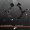 A-Premium Set of 4, Front Lower Control Arm, Sway Bar