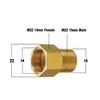 Pressure Washer Coupler, Metric M22 15mm Male Thread to M22