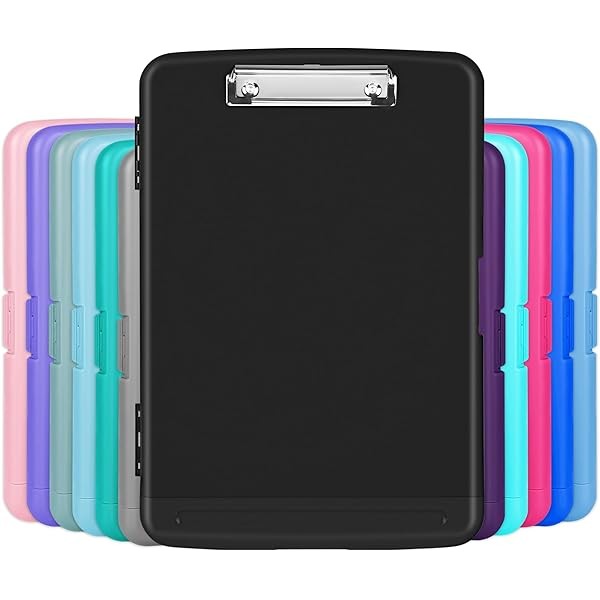 Clipboard with Storage, High Capacity 8.5x11 Plastic Nursing Clipboard Folder