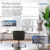 Lasko Weather-Shield Performance Box Fan, 3 Speeds, Innovative Wind Ring
