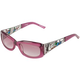 Ed Hardy 906 Pink Sunglasses with Leather Case