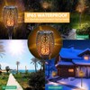 ABFP Solar Lights Outdoor, 2 Pack Torches Flame Garden Lights