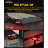 Partsam LED Steel Trailer Light Box Housing Kit w/ 6in