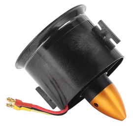 70mm EDF 6 Blades Ducted Fan with QF2822 3000KV Brushless Motor High Rigidity Aluminum Alloy for RC Airplane Aerodynamic Stability