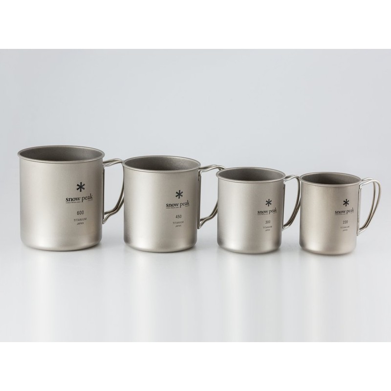 Snow Peak Titanium Single Wall 220 Mug,6.72 x 6.72 x