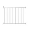 Adjustable Pet Safety Swing Gate, Hardware-Mounted Metal Gate for Stairs