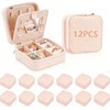 12 Piezas Joyero para Mujer, Caja de Almacenamiento de Joyas,