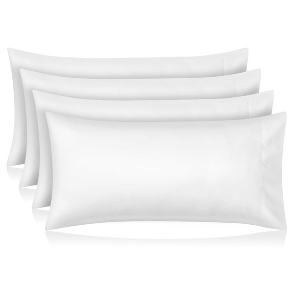 Comfyanno King Size Pillow Cases Set of 4, Soft &