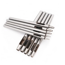 10 Pieces Leather Punch Tool, Hole Punch Paper, Punch Tool Set, 10 Sizes, for Leather, Belts, Watch Straps, Paper, Crafts