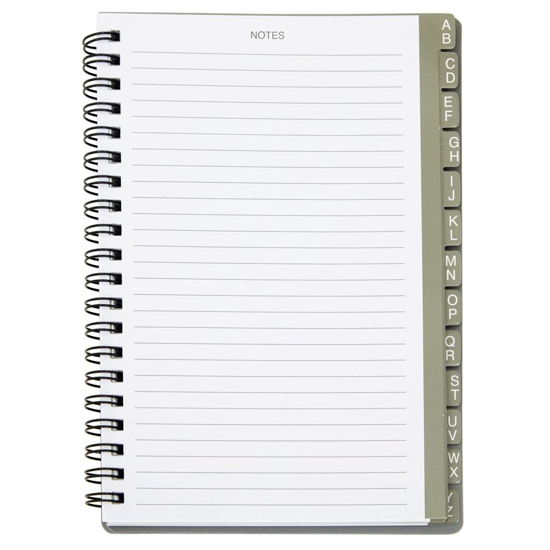 Juvale 2-Pack Spiral Password Keeper Book with Alphabetical Tabs, Password