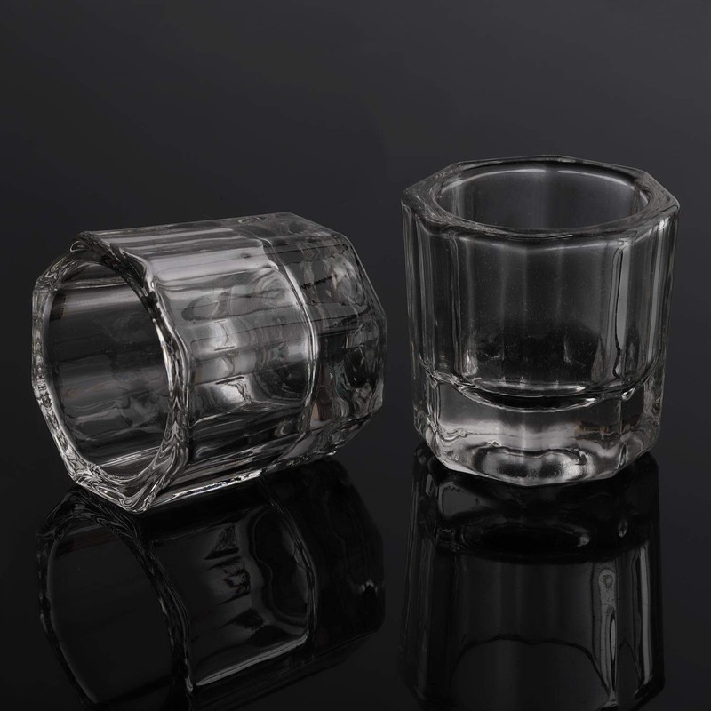 4 Pieces Acrylic Dappen Dish Nail Dapping Dish Nail Powder