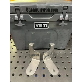 Queen City Fab Cooler Brackets for Yeti 35 Polaris RZR Mounts RZR logo XP1000  (USA MADE)
