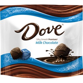 DOVE PROMISES Milk Chocolate Candy 8.46-Ounce Bag (Pack of 8)