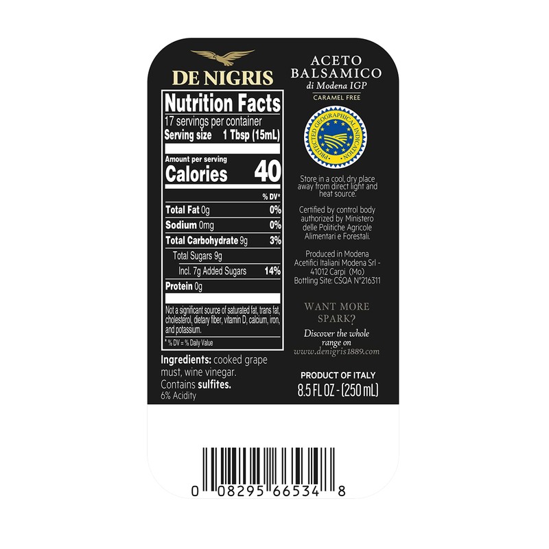 De Nigris Balsamic Vinegar Of Modena Excellence Line - Platinum