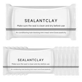 Waterproof Sealant Putty & Sealing Clay - 6 Pack White, Quick Duct Sealant Mastic and Mending Mud for Walls Holes, Gaps, Drainage Connections & Air Conditioning Openings