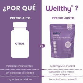 Wellthy Myo & D-chiro Inositol 120caps