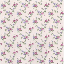 Needles N Minis 1:12 or 1" Scale Dollhouse Miniature Wallpaper Pink, Purple 3 Shts - 0002969