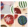 Cielary 10pcs Christmas Ball Iron On Applique Patches Sequins Embroidered