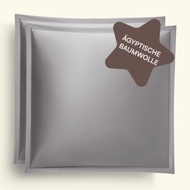 Amqua Cushion Cover 70 x 90 cm Cotton Set of 2 Grey/Dark Grey Soft Cushion Cover 70 x 90 cm Egyptian Cotton Pillowcases 70 x 90 cm with Zip Pillowcase 70 x 90 cm Cushion Cover 70 x 90 cm