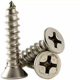 Unbranded/Generic Stainless Steel Flat Head Phillips Sheet Metal Screws #8 X 3/4" Qty-100