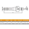 Jerax tools R8 Shank Shell Face Mill Arbor Adapter Holder,