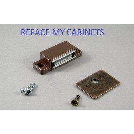 LA  CABINET  MAGNETIC CATCH  & STRIKE BROWN