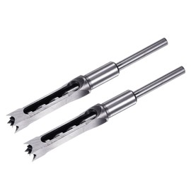 sourcing map 2pcs Square Hole Drill Bit 16mm(5/8") High Carbon Steel Hollow Mortiser Auger for Woodworking Carpentry Mortise Tenon Machine