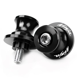 ZYAKOMO Compatible with Ninja 500 2025 Ninja 650 Ninja 400 NINJA 1000 1100SX ZX6R ZX10R ZX4RR ZX4R ZH2 Eliminator 500 CNC M8 Motorcycle Swing Arm Spools Sliders Rear Stand Screws (Black)