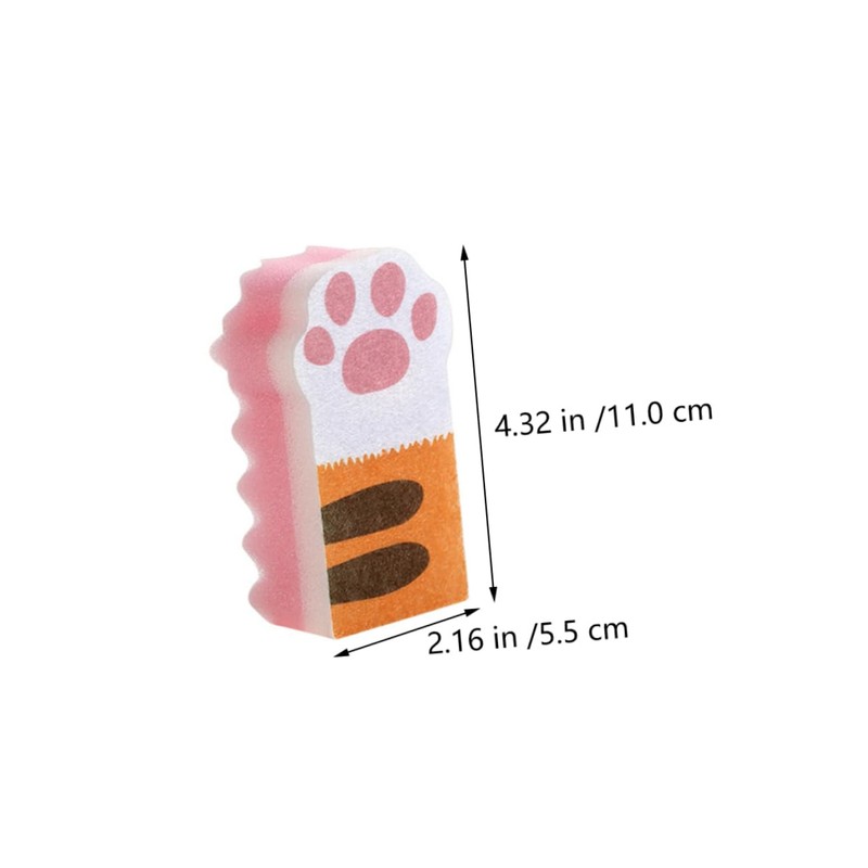 Beavorty 2sets Kitchen Cleaning Tool Scrubbing Sponge Brush Non-Abrasive Durable