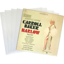 (100) ECONOMICAL 2mil Thick Plastic Outer Sleeves for 12" Vinyl Records #12SE02 - Protect Against Dust.