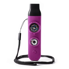 Silbato de seguridad de supervivencia de emergencia, silbato para niños con cordón, brújula, termómetro, ideal para kayak, canotaje, senderismo, campa
