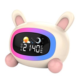 SHAGHAFI Desk Digital Clock Battery Operated: Countdown Timer for Kids Study Classroom Travel - Cordless 2000mah Battery Charging for Girls