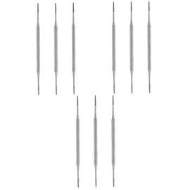 Beavorty 9pcs Double Ended Pedicure Tool Silver Nail Cleaning Instrument for Toe and Finger Care for Professional and Home Use Removes and Shapes Nails Effortlessly