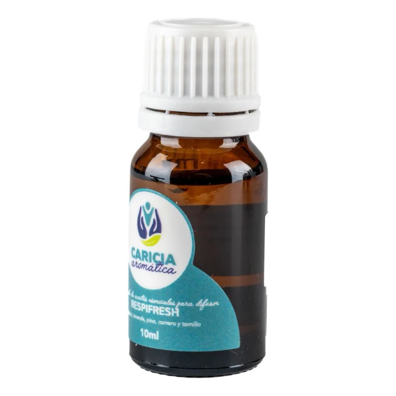 Aceite Esencial Caricia Aromatica Respifresh 10mL Eucalipto Lavanda Pino