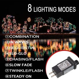 SIGANDG 12V 12W LED Transformer Replacement Class 2 Power LED Controller with 8 Modes Supply for Christmas String Light Inflatable Decorations IP44 Waterproof Low Voltage Transformer(2 Pcs)