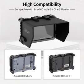 Nitze Indie 5 Cage Kit for SmallHD Indie 5 Monitor with PU Sunshade - JT-S03B