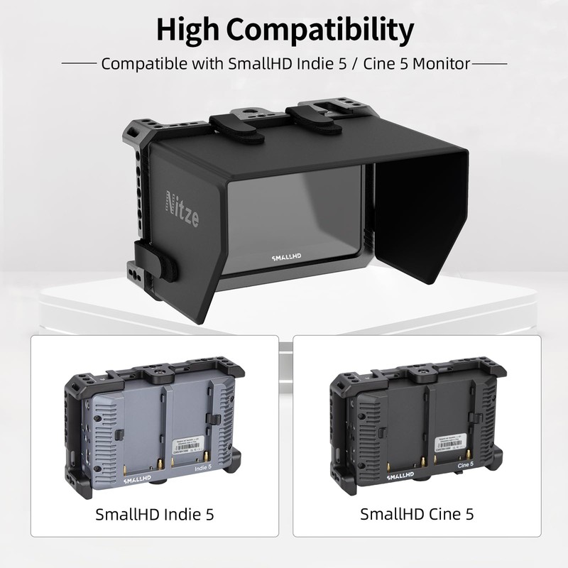 Nitze Indie 5 Cage Kit for SmallHD Indie 5 Monitor