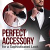 Hold'Em Bow Tie For Mens Satin look Solid Color Adjustable