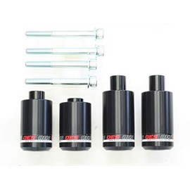 OES Front and Rear Frame Sliders 2017 2018 2019 2020 Yamaha FZ-09 MT-09 No Cut (Red)