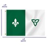 2×3 FT Franco-Ontarian Flag,Medium 60×90 CM 100D Ontario French Outdoor