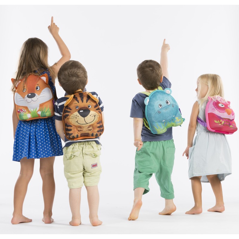 okiedog wildpack 80079 Backpack in 3D-Design with Plush Ears OWL,