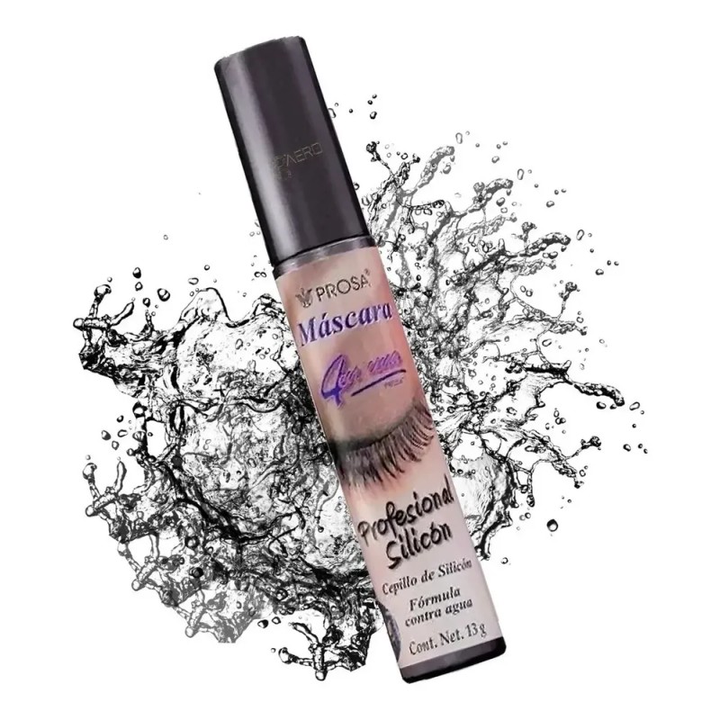 Máscara De Pestañas Prosa Profesional Silicón Waterproof Color Negro