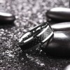 King Will GENTLEMAN 7MM Mens Black Carbon Fiber Titanium Ring