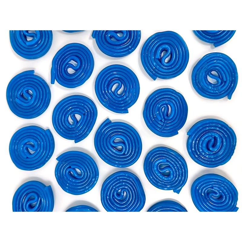 SweetGourmet Blue Raspberry Flavored Licorice Wheels | Italian Bulk Licorice