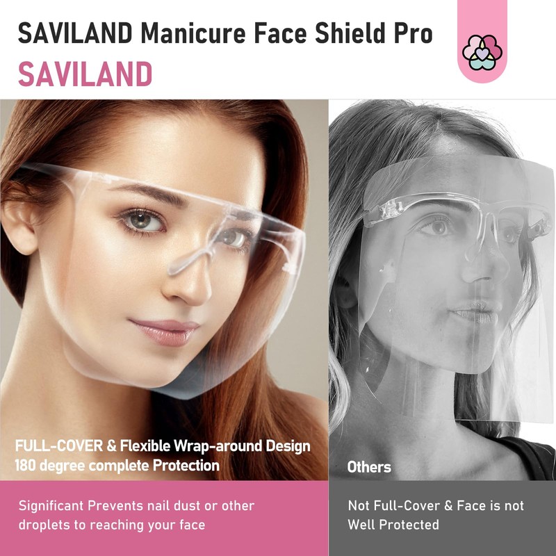 Saviland Nail Face Mask for Nail Drill: Salon Clear Visibility