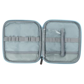 HomeSoGood Portable Crochet Hook Case,Floral Pattern Travel Knitting Needle Crochet Storage Bag,Zipper Crochet Hook Organizer with Clear Pocket for Crochet Knitting Tools Accessories