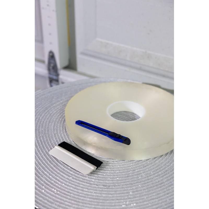 COLL7AWS Reflective R8 Black Poly-Foam Garage Door Insulation KIT 1