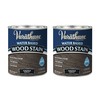 Varathane 381121-2PK Water Based Wood Stain, Quart, Smoke Gray, 2