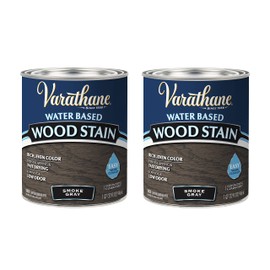 Varathane 381121-2PK Water Based Wood Stain, Quart, Smoke Gray, 2 Pack